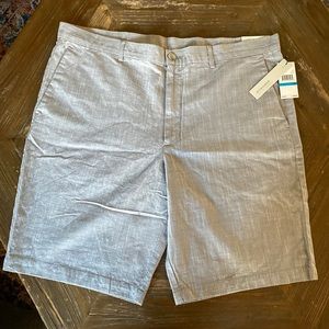 NWT Perry Ellis grey linen shorts sz 36